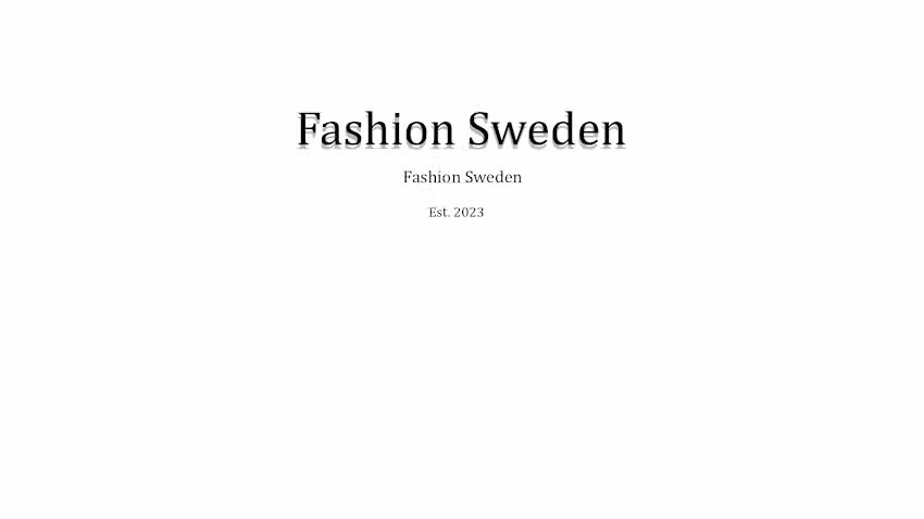 Fashion Sweden
